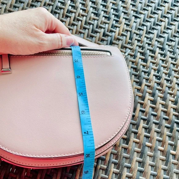 Rebecca Minkoff Leather Ballet Slipper Pink Astor Saddle Bag Crossbody - Picture 7 of 12